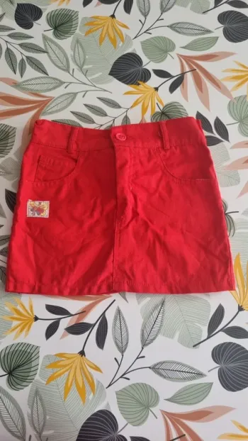 Jupe rouge taille 3 ans printemps