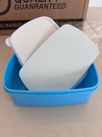 2 boîtes à goûter bleu