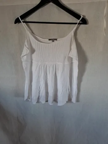 Débardeur femme blanc