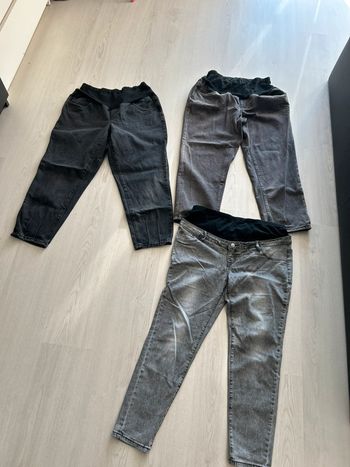 Lot 3 jeans grossesse L