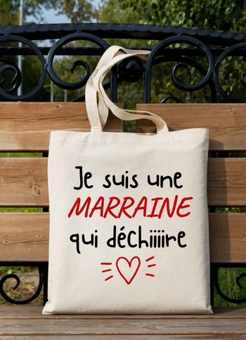 sac marraine qui déchire - cadeau pour marraine