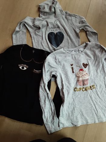 Lot tee shirt manche longue 10ans