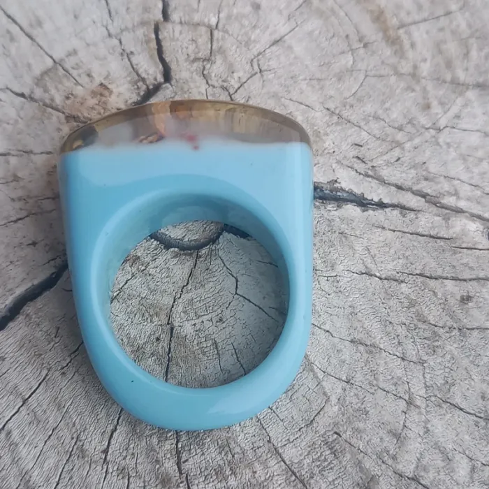 Bague vintage coquillage 16mm - photo numéro 4