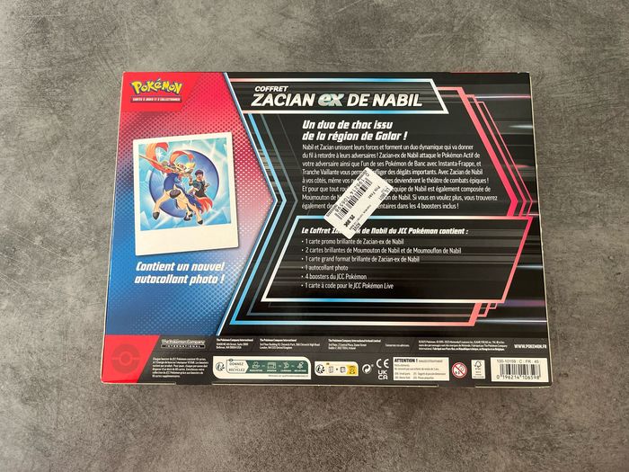 Coffret Pokémon Zacian EX de Nabil - Neuf et Parfaitement Scellé - photo numéro 4