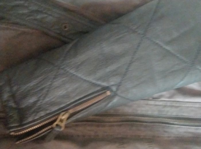 Veste longue bi matière cuir Maze - photo numéro 2