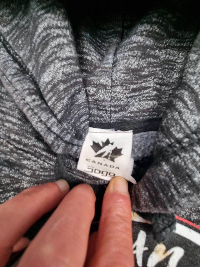 Pull à capuche Team Canada noir – Taille S Homme - photo numéro 7