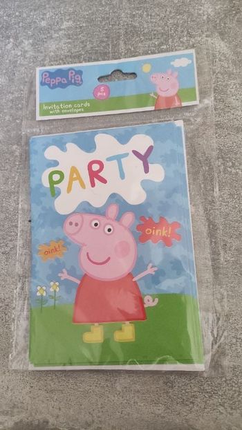 Invitations anniversaire Peppa pig
