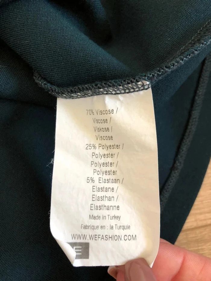 Robe grise et verte à manches courtes WE taille L jamais portée - photo numéro 16