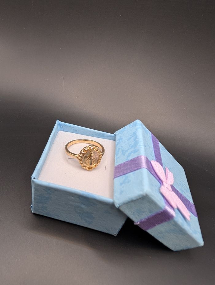 Bague Médaille Miraculeuse Dorée en titane neuve 🎁 - photo numéro 4