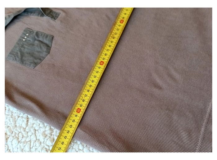 Polo sans manches marron à col contrasté – style rétro, casual chic - - photo numéro 6