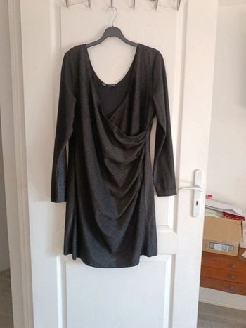 Robe noire brillante Bonprix 44