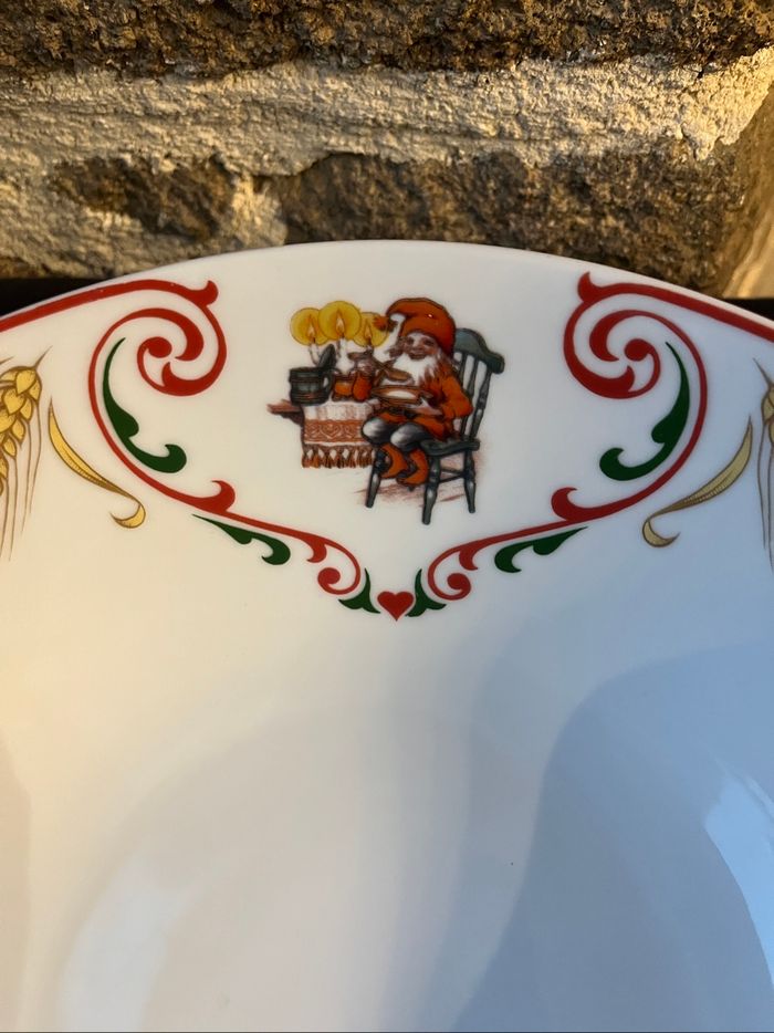 Grand bol, saladier Axel Eliasson AB 1985 Bavaria  Bol de service, tradition de Noël - photo numéro 6