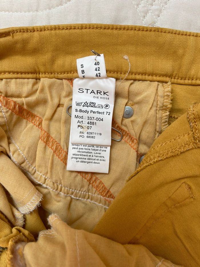 Pantalon droit moutarde - photo numéro 5