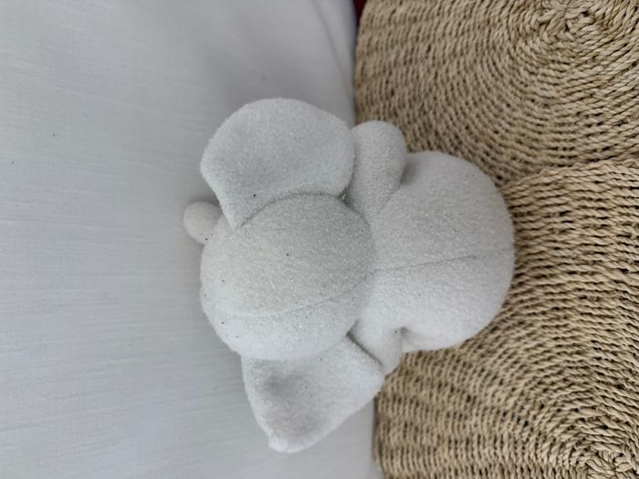 DOUDOU PELUCHE LUMINOU JEMINI ELEPHANT BLANC BLEU - photo numéro 2