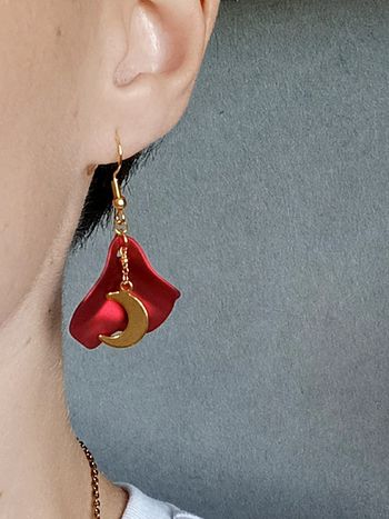 Jolies boucles pendantes