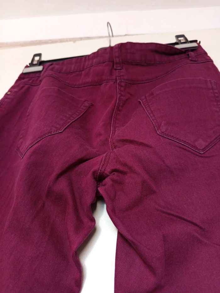Jean Bordeaux en taille S de la marque ici et maintenant - photo numéro 17