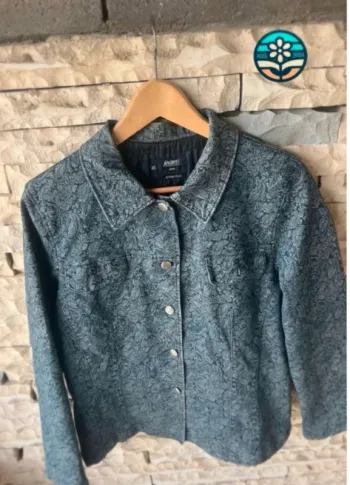 🩵  Superbe  veste vintage tendance rare en  coton  (doublée)  parfaite  printemps  - taille 40