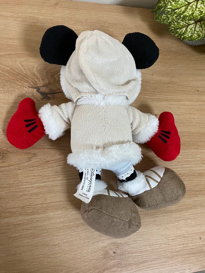 Doudou peluche minnie maillot écru sapin de noël Disneyland - photo numéro 3