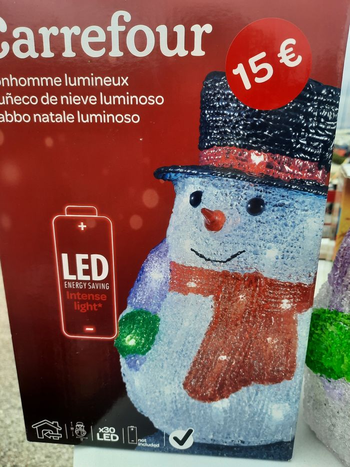 Lampe bonhomme de neige - photo numéro 5