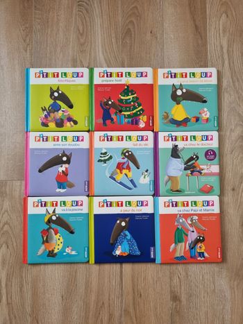 Lot 9 livres p'tit loup 
