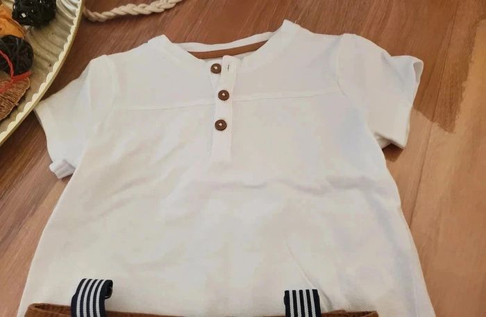 Ensemble bermuda et polo 12 mois okaidi - photo numéro 4