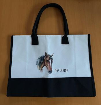 Sac cheval neuf personnalisé prénom Mathilde / si tu aimes l'équitation idéal Noël