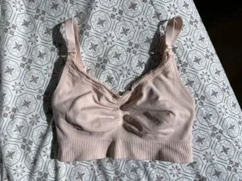 Soutien gorge grossesse et allaitement rose pale