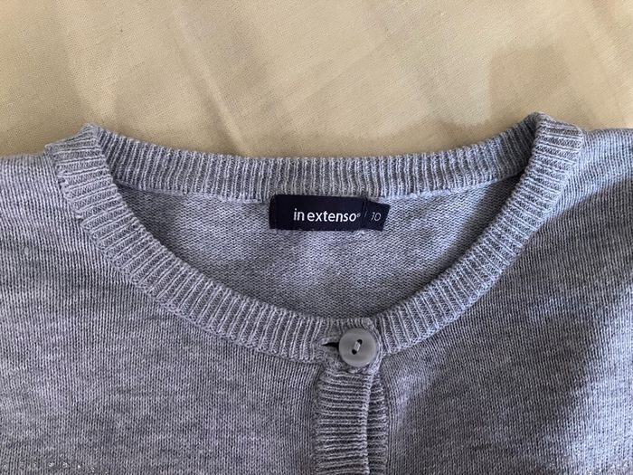 Gilet gris clair In Extenso 8 ans (1€50) - photo numéro 9