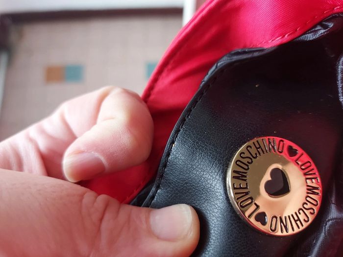 Sacoche rouge love moschino - photo numéro 7