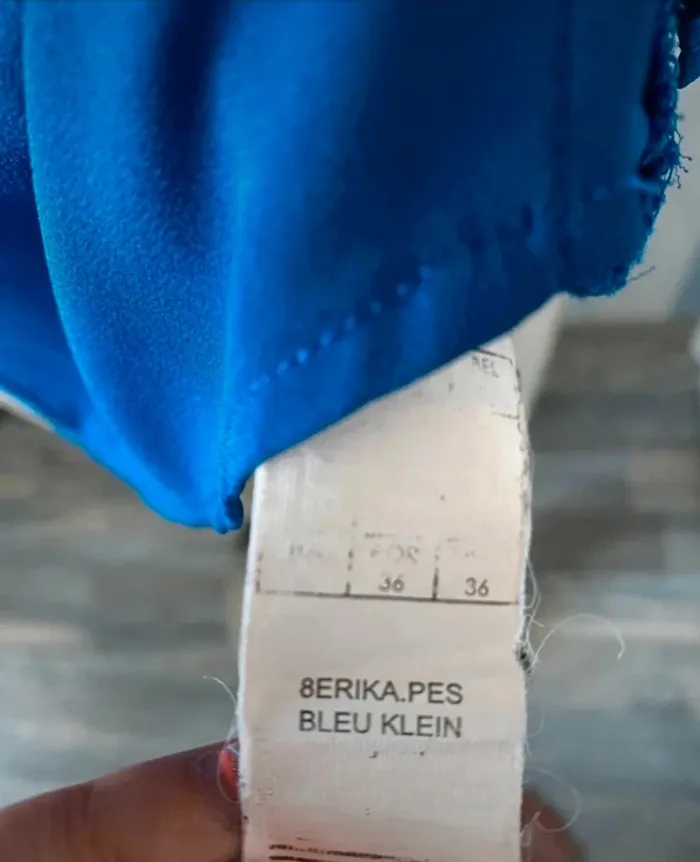 Blouse bleue électrique Mim taille 36 - photo numéro 3
