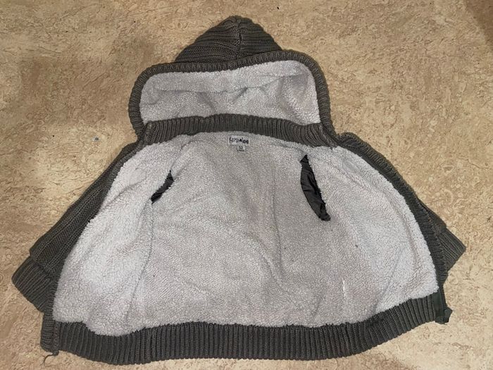 Veste/manteau en laine intérieur polaire 12mois - photo numéro 2
