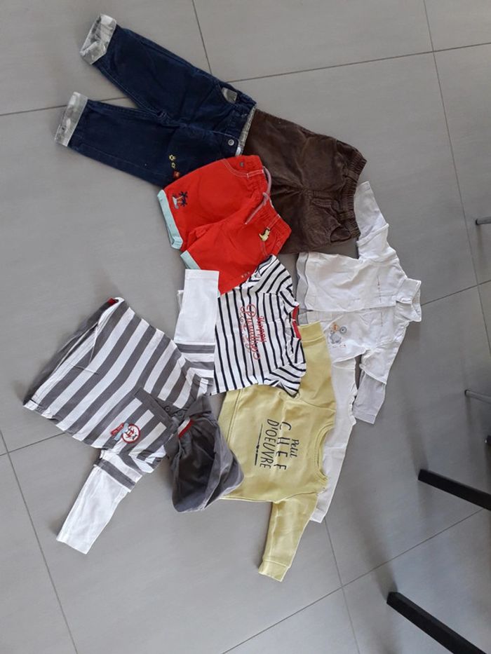 Lot de 8 vêtements garçon 6 mois