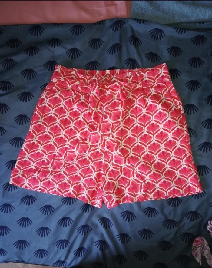 Short orangé et blanc, 9th Avenue, taille M, neuf