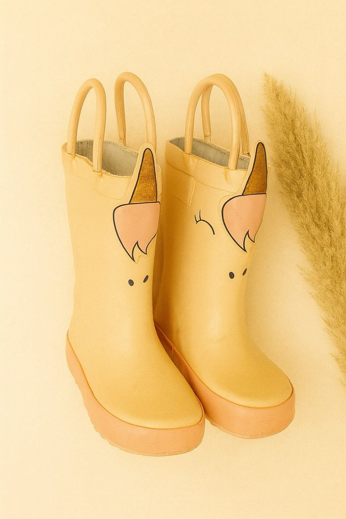 Bottes de pluie Saxo Blues licorne  taille 24 – bon état, confortables et faciles à enfiler ☔