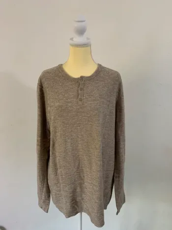 Haut marron col tunisien – Gémo – XXL