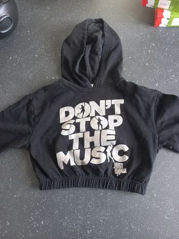 Sweat à capuche just dance 10 ans