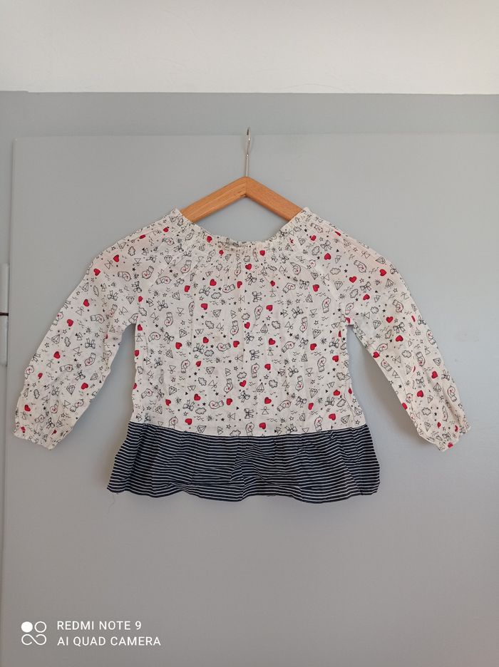 Blouse à motifs 5ans - photo numéro 2