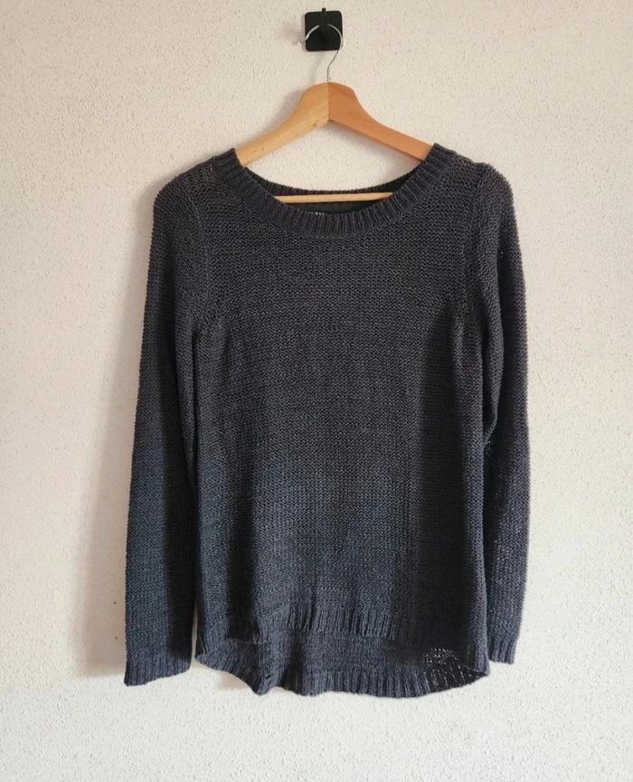 Pull femme S Only – gris – maille douce – très bon état - photo numéro 1