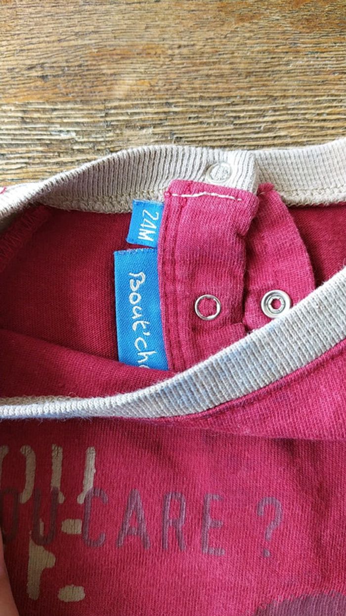 Tee shirt/Bout'chou/24 mois - photo numéro 2
