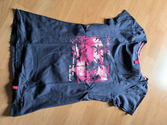 T-shirt EDC taille S bleu-mauve