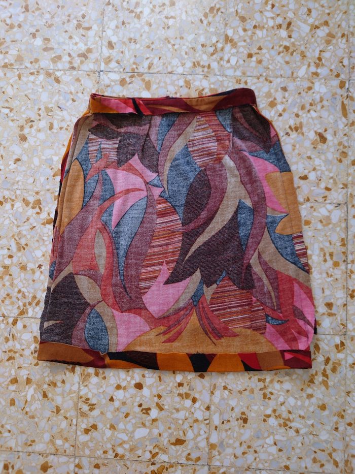 Jupe vintage lainage fait main taille 36 - photo numéro 6