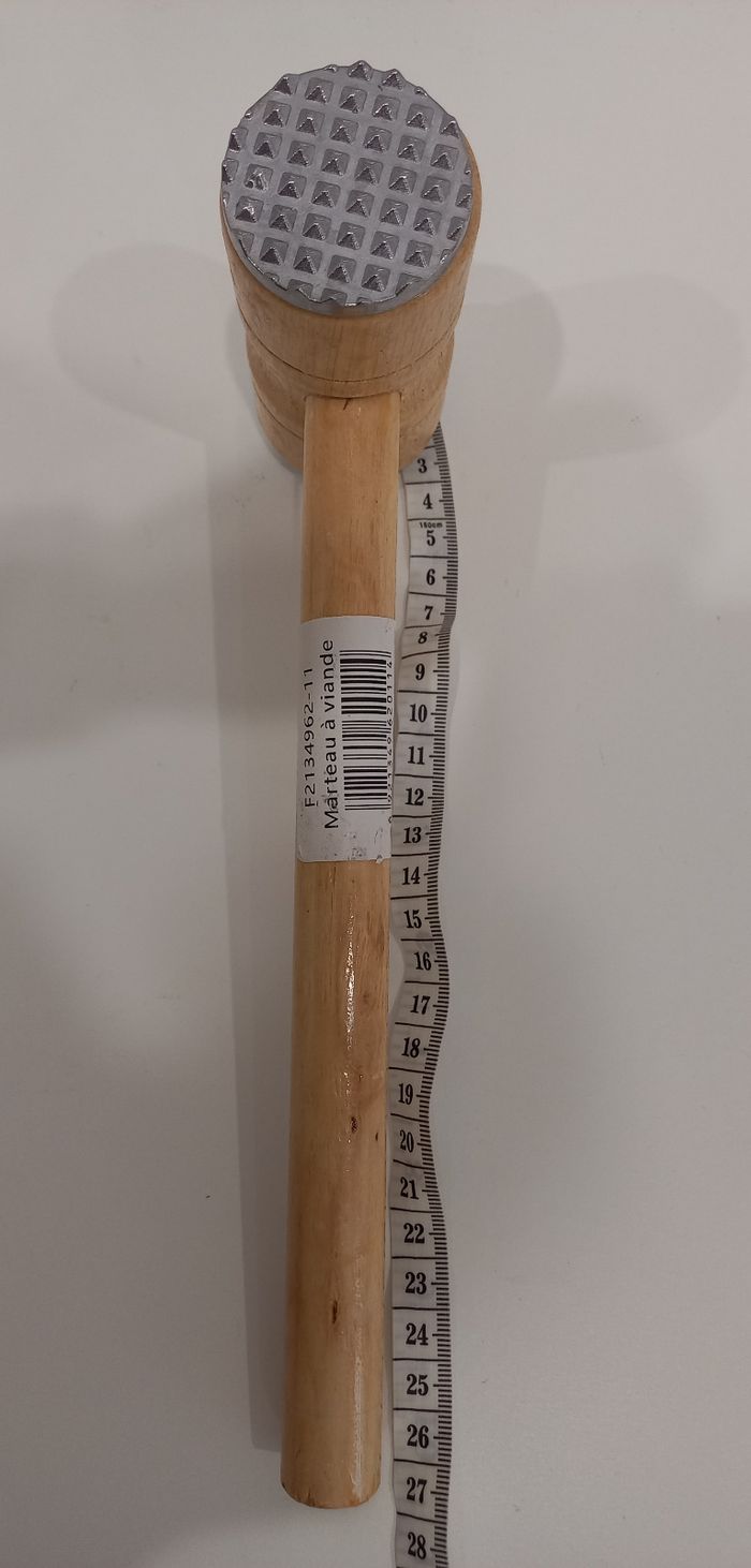 Marteau à viande neuf - attendresseur de viande double face - photo numéro 3