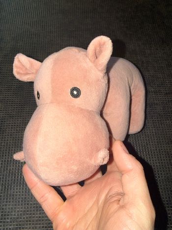 Peluche hippopotame pour chien