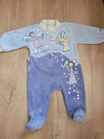 Pyjama velours Babygro 6 mois