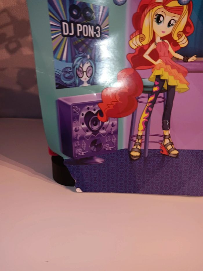Scène rainbow rock my little pony equestria girls + 3 figurines - photo numéro 9
