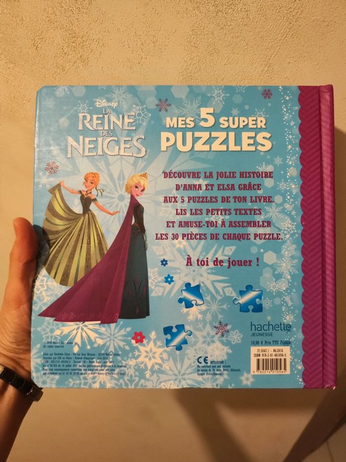 Livre puzzle reine des neiges - photo numéro 2