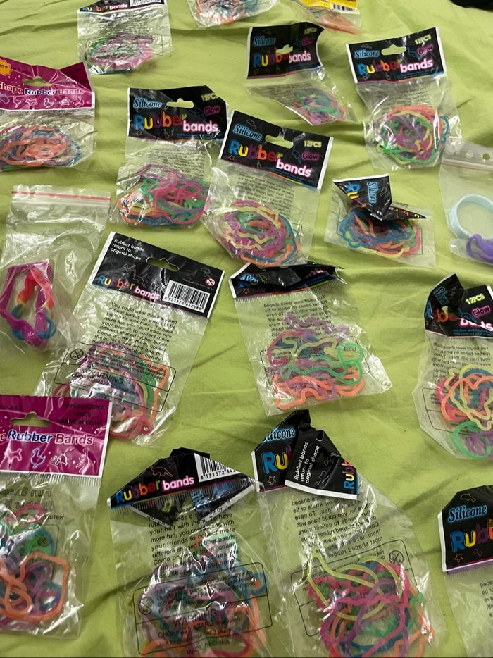 Lot de 18 paquets élastiques