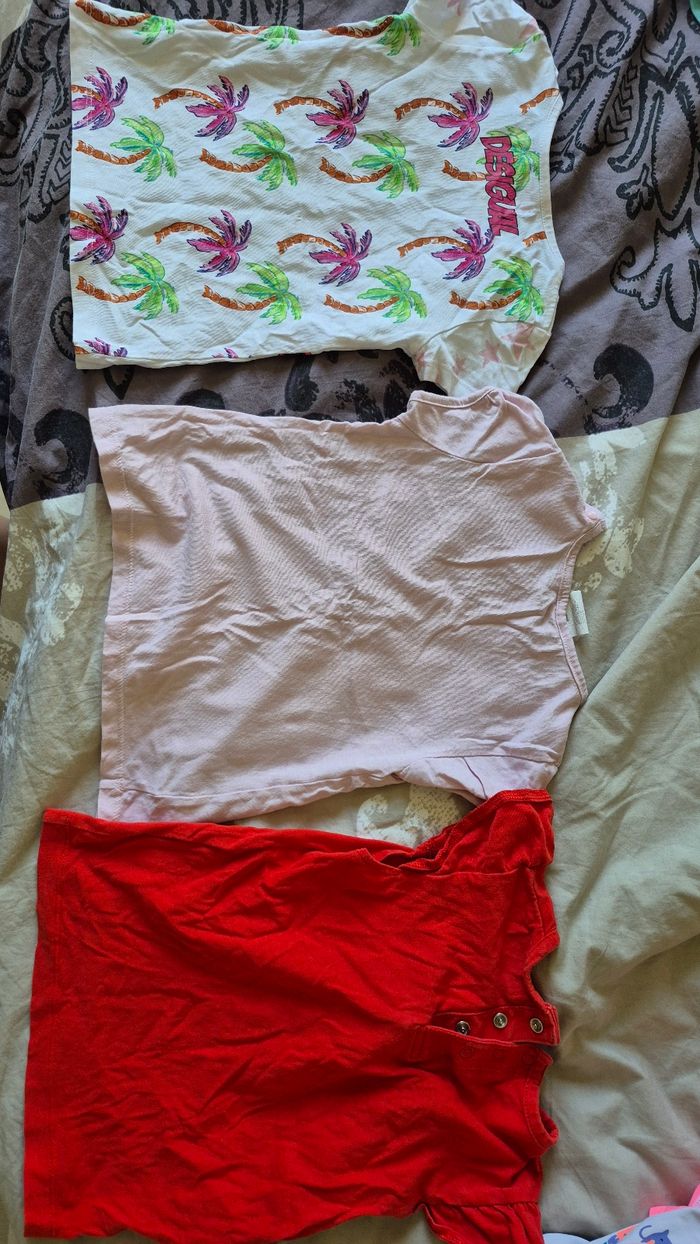 T-shirt blanc Desigual 2ans - photo numéro 2
