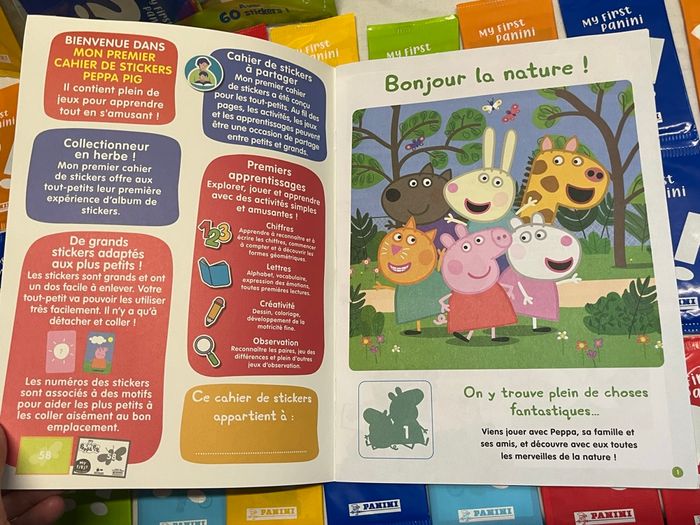 Kit panini albums + sachets de stickers Peppa Pig neufs scellés - photo numéro 5