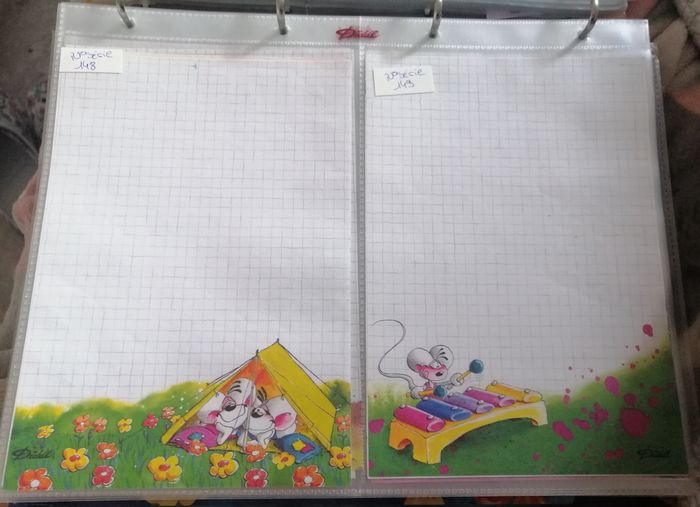 Lot(2)a personnaliser feuille diddl A5 rare - photo numéro 4